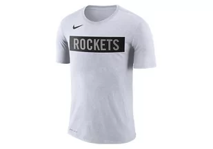 Nike Nba Houston Rockets Logo Dri-Fit Tee White - Koszulki męskie - miniaturka - grafika 1