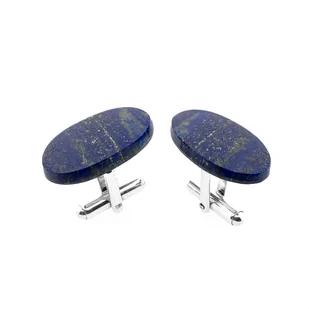 Spinki do mankietów Lapis Lazuli (S829) Srebro [925] - Spinki do mankietów i krawatów - miniaturka - grafika 1