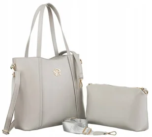 Pojemna torba damska 2w1 ze skóry ekologicznej - Rovicky - Torebki damskie - miniaturka - grafika 1