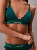 Biustonosze - Calvin Klein Biustonosz damski - usztywniany Kobiety Bawełna zielony jednolity, S - miniaturka - grafika 1