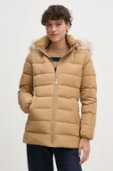 Kurtki damskie - Tommy Hilfiger kurtka damska kolor beżowy zimowa WW0WW43600 - miniaturka - grafika 1