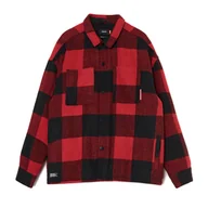 Koszule męskie - Cropp - Czerwono-czarna koszula w kratę - Czerwony - miniaturka - grafika 1