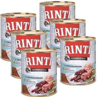 Mokra karma dla psów - Rinti Kennerfleisch Geflugelherzen karma mokra dla psa - serca drobiowe 6x800g - miniaturka - grafika 1