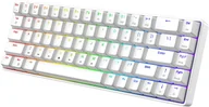 Klawiatury - Triadyn Klawiatura Mechaniczna PLAY ELECTRA RGB Anti-Ghosting Blue Switches Dla Gracza Biała - miniaturka - grafika 1