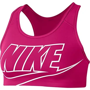 Nike Damski biustonosz Med Futura Fireberry/White XS - Biustonosze - miniaturka - grafika 1