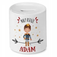 Skarbonki - Skarbonka 330 ml Dla Adama Syna Dziecka Prezent z Nadrukiem ze Zdjęciem + Opakowanie na prezent (wzór 02) - miniaturka - grafika 1