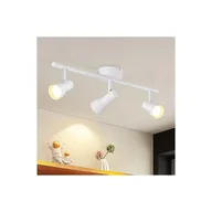 Lampy sufitowe - ZMH Lampa sufitowa 3 reflektory białe GU10 350° regulowane reflektory metalowe Nowoczesny design (bez żarówki) - miniaturka - grafika 1