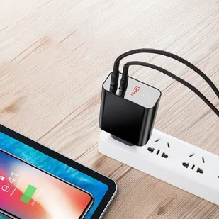 Baseus Speed PPS ładowarka sieciowa EU USB + USB Typ C PD3.0 QC3.0 45W czarny (CCFSEU907-01) - Ładowarki do telefonów - miniaturka - grafika 9