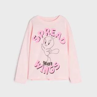 Koszulki dla dziewczynek - Sinsay - Koszulka Looney Tunes - Różowy - grafika 1