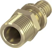 Łączniki, trójniki, kształtki - Tece Złączka mosiężna GZ 16 mm x 1/2" - miniaturka - grafika 1