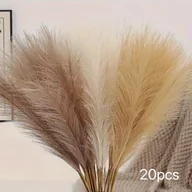 Inne - TEMU 20 Sztuk Różdżki Pampasowe W Stylu Rustykalnym, Wypełniacz Do Wazonów W Stylu Boho, Gałęzie Z Tkaniny Pompas Do Dekoracji Domu, Kuchni, Ślubu, - miniaturka - grafika 1
