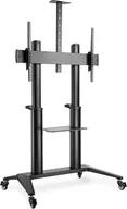 Uchwyty do telewizora - Digitus Stojak mobilny pojedynczy z półkš i uchwytem na kamerę, 1xLCD max. 120' max. 140kg, VESA max. 1000x600 - miniaturka - grafika 1