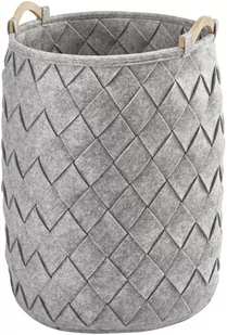 Aquanova Kosz na pranie AMY silver grey - Kosze na bieliznę - miniaturka - grafika 1