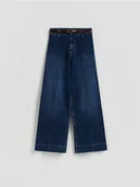 Spodnie damskie - Reserved - Jeansy z paskiem - niebieski - miniaturka - grafika 1