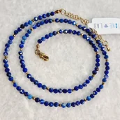 Naszyjniki - Naszyjnik choker lapis lazuli kamienie naturalne trendy / StoneLab - miniaturka - grafika 1