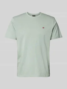 T-shirt z wyhaftowanym logo model ‘SALIS’ - Koszulki męskie - miniaturka - grafika 1