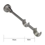 Akcesoria do wystroju okien - Wspornik podwójny 19/19 mm Renesans satyna - miniaturka - grafika 1