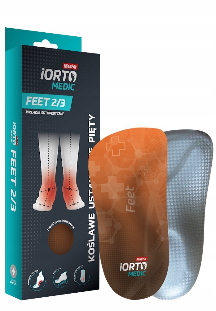 MAZBIT Wkładki FEET 2/3 na koślawość pięt kolan rozmiar 31/32