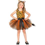 Sukienki i spódniczki dla dziewczynek - Widmann Widmann 10363 - kostium dziecięcy tygrys, sukienka z tutu i opaska na włosy, zwierzęta, impreza tematyczna, karnawał 10363 - miniaturka - grafika 1