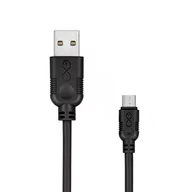 Kable USB - Kabel Usb - Micro Usb Exc Whippy 0.9M Czarny - miniaturka - grafika 1