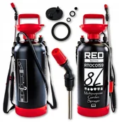 Opryskiwacze - Ręczny OPRYSKIWACZ ciśnieniowy ogrodowy REGULOWANY strumień - 8 litrów - miniaturka - grafika 1