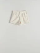 Spodenki damskie - Reserved - Szorty jeansowe - złamana biel - miniaturka - grafika 1