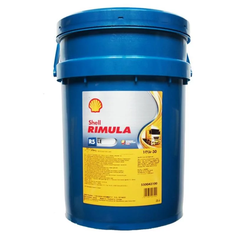 SHELL Rimula R5 LE 10W30 20L - syntetyczny olej silnikowy do samochodów ciężarowych