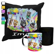 Gadżety dla niej i dla niego - ZESTAW KUBEK MAGICZNY + POSZEWKA Z PODUSZKĄ- MY TALKIN TOM PREZENT + IMIĘ - miniaturka - grafika 1