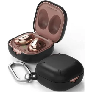 RINGKE Etui RINGKE Slim X do Samsung Galaxy Buds Live Czarny SAMSUNG GALAXY BUDS LIVE - Pudełka i akcesoria na płyty CD - miniaturka - grafika 1