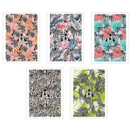 Zeszyty szkolne - Zeszyt A5/80K kratka Zebras (10szt) - Ziemia Obiecana - miniaturka - grafika 1