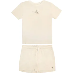 Calvin Klein Jeans Komplet Regular Fit - Dresy i komplety dla dziewczynek - miniaturka - grafika 1