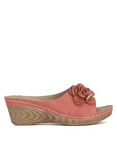 Clara Barson Klapki WYL05010-29 Czerwony - Klapki i japonki damskie - miniaturka - grafika 1