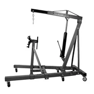 Podnośniki - AwTools Żuraw warsztatowy 2 tonowy i wózek montażowy 900 kg - miniaturka - grafika 1