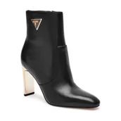 Botki damskie - Guess Skórzane botki na słupku CAITTE - miniaturka - grafika 1