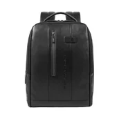 Plecaki - Piquadro, Zaino IN Pelle Czarny, male, - miniaturka - grafika 1