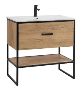 Elior Szafka łazienkowa z umywalką dąb craft D4-C74 - Umywalki Elior Szafka łazienkowa z umywalką dąb craft D4-C74 - Umywalki - miniaturka - grafika 1