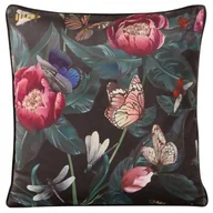 Poszewki na poduszki - Poszewka dekoracyjna VELVET61 45 x 45 cm grafitowo-różowa - miniaturka - grafika 1