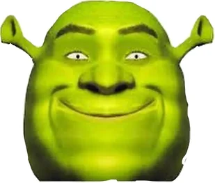 Naklejka Uv Wypukła Ozdobna DTF UV Aplikacja Shrek Bajka Mem Twarz - Naklejki na ścianę - miniaturka - grafika 1