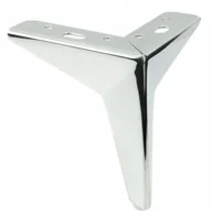 Meble modułowe i akcesoria - Nóżka meblowa Gwiazda srebrna h=13 cm noga metalowa do łóżka, sofy, komody - miniaturka - grafika 1