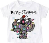 Koszulki dla dziewczynek - Świąteczna koszulka dla dziecka - miniaturka - grafika 1