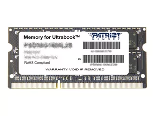 PATRIOT PSD38G1600L2S Patriot 8GB 1600MHz DDR3 Non-ECC CL11 1.35V SODIMM, for Ultrabook - Pamięci RAM - miniaturka - grafika 1