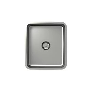 QUADRON Zlewozmywak stalowy stal szczotkowana PATRIC SteelQ KS1U-4036-BS-KB-12SR3-P1A-BS - Zlewozmywaki - miniaturka - grafika 1