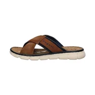 Klapki i japonki męskie - bugatti Męskie klapki 321-ak083, koniak, 42 EU - miniaturka - grafika 1