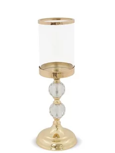 Art pol ŚWIECZNIK SZKLANY LAMPION GLAMOUR 34,5x12,5 126811 126811 - Świeczniki - miniaturka - grafika 1