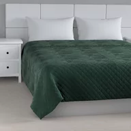 Narzuty - Dekoria Narzuta pikowana w romby ciemny zielony szer.260 × dł.210 cm Velvet 1235-704-25 - miniaturka - grafika 1
