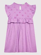 Sukienki i spódniczki dla dziewczynek - United Colors Of Benetton Sukienka codzienna 31KAAV001 Fioletowy Regular Fit - miniaturka - grafika 1