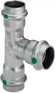 Viega Sanpress inox t-piece 35 x 28 x 35 mm 436018 - Rury - miniaturka - grafika 1