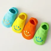 Skarpetki dla dzieci - TEMU 4 Pary Letnich Cienkich Oddychających Skarpetek w Urocze Kolorowe Odcienie, Niewidoczne Skarpety Typu "Boat" dla Kobiet i Mężczyzn - miniaturka - grafika 1