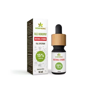 HempKing Olej CBD 15% Natural Strong (1500mg)  10ml - Suplementy naturalne - miniaturka - grafika 1