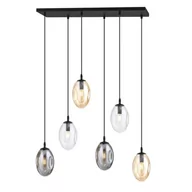 Lampy sufitowe - Astral lampa wisząca 6-punktowa czarna/multikolor 1268/6M1 - miniaturka - grafika 1